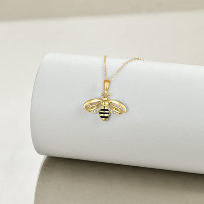 925 Sterling Silber Bienen Halskette für Damen | Geschenkbox