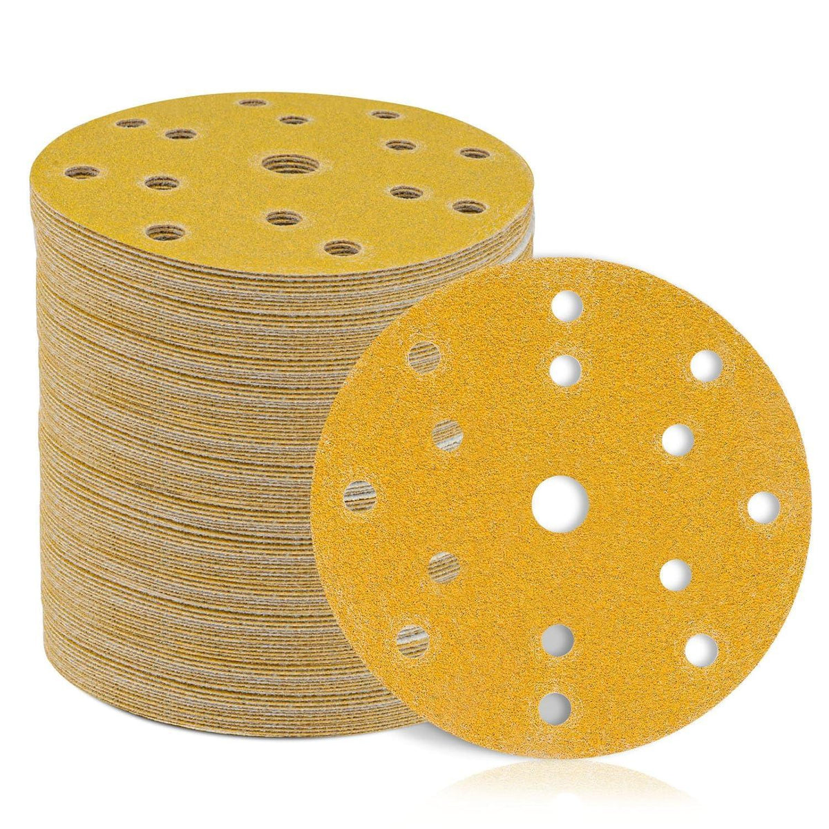 Schleifscheiben Klett 150mm 15 Loch 50er Set Mischkorn