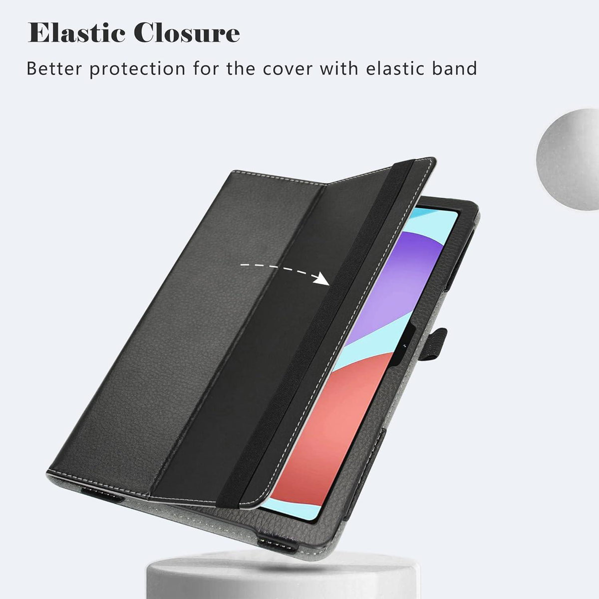 Schwarze Hülle mit Ständer für ALLDOCUBE iPlay 50 Pro Max Tablet 10,36