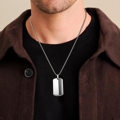 Anhänger Kette mit Kreuz Dogtag Pfeilspitze 18K Gold/Weißgold Plattierte Panzerkette 61cm