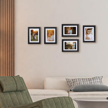 Bilderrahmen 10x15 cm Schwarz 6er-Set für Wand und Tisch
