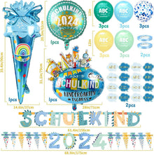 Einschulung Deko Junge 2024, Luftballon Zuckertüten Girlande