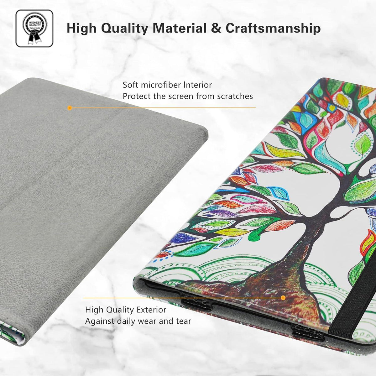 LiuShan CHUWI HiPad Max 10.36 Zoll Tablet Hülle PU Leder Ständer Love Tree