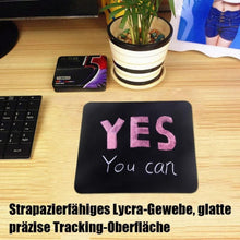 Kleines Mousepad Schwarz mit Motiv 24x20x0,3 cm