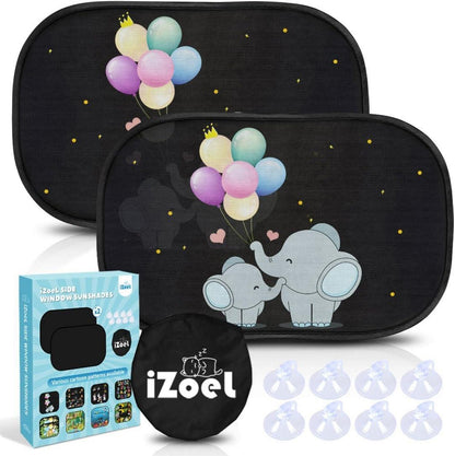 Auto Sonnenschutz Kinder Baby UV Schutz Sonnenblende Elefant