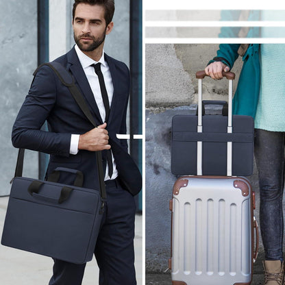 Laptoptasche 15,6-16 Zoll wasserdicht mit Schultergurt dunkelblau