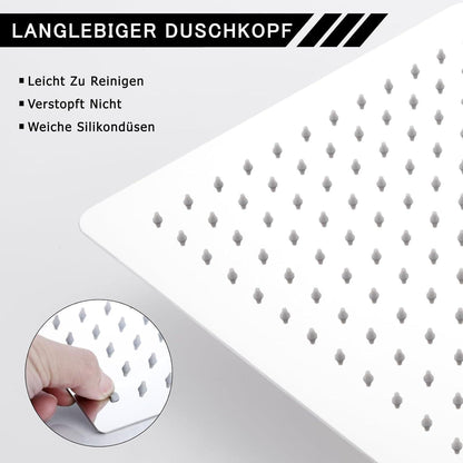 Regendusche 40x40cm Edelstahl Duschkopf mit Antikalk