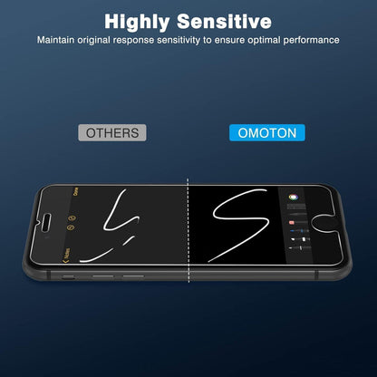 Schutzglas für iPhone SE/8/7/6 mit Rahmen, 2 Stück