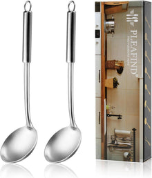 Suppenkelle Edelstahl mit Langstiel 34.5×9.5cm, 2-teilig