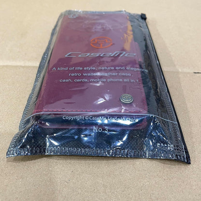 Samsung Galaxy S22 5G Handyhülle RFID Leder Case Weinrot 6,1 Zoll