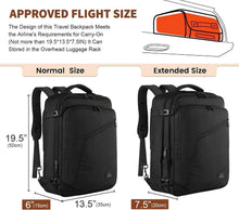 MATEIN Reiserucksack Handgepäck 50x35x20cm Erweiterbar Cabin
