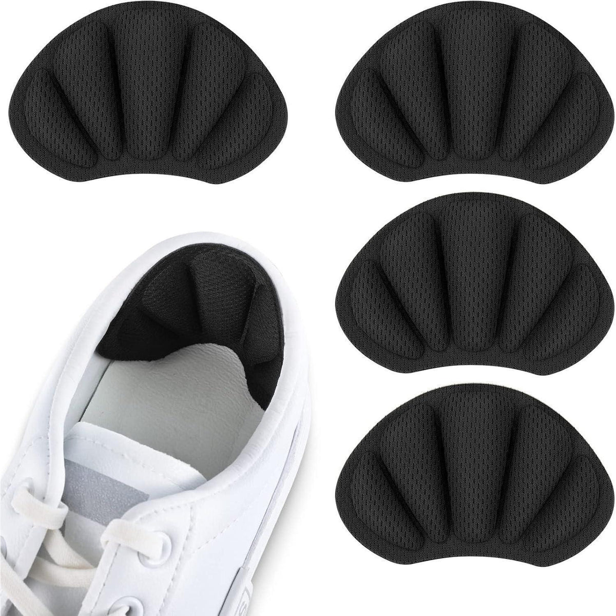Fersen Reparatur Patches für Sneaker & Schuhe – 2 Paar Schwarz