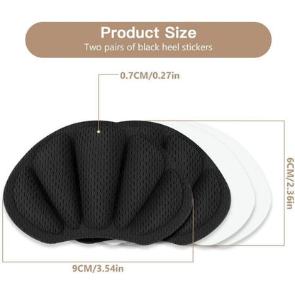 Fersen Reparatur Patches für Sneaker & Schuhe – 2 Paar Schwarz