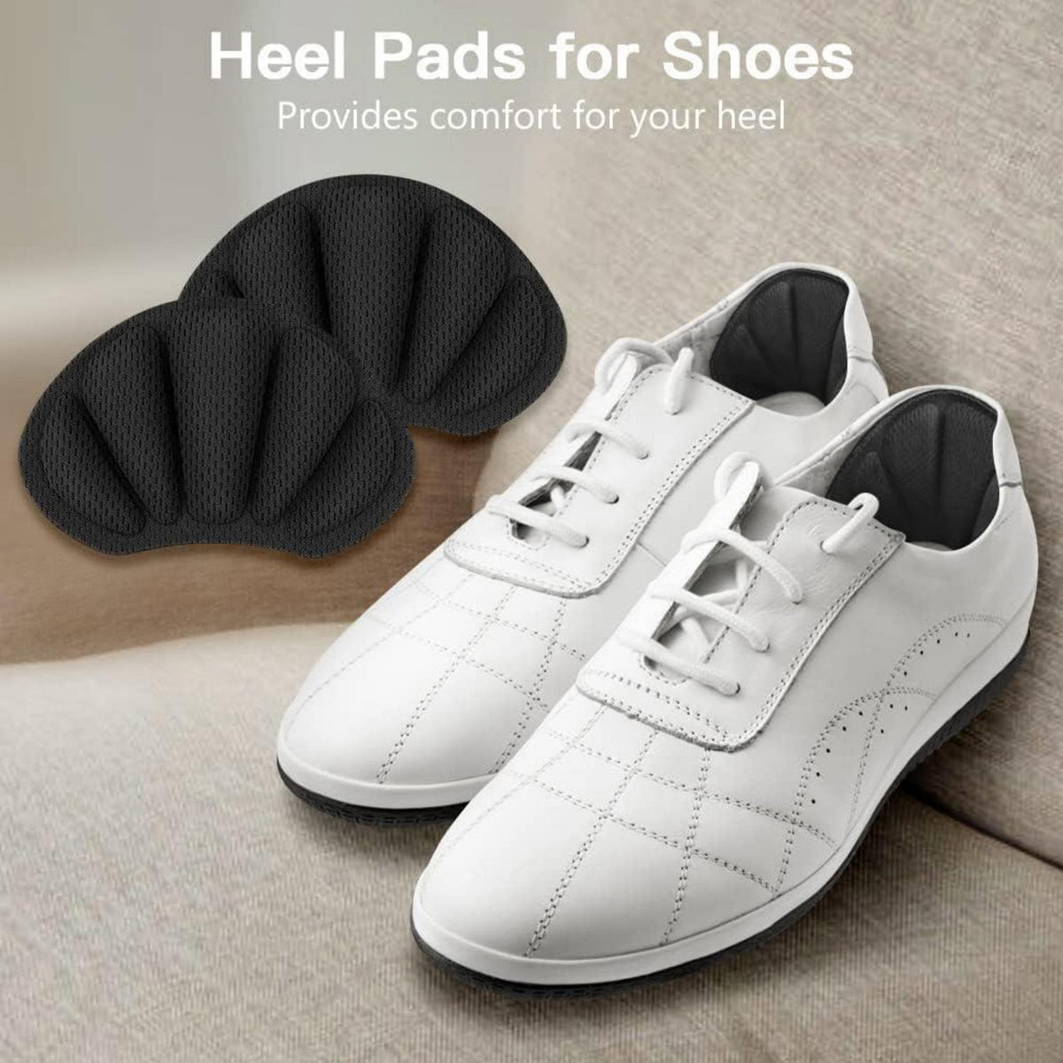 Fersen Reparatur Patches für Sneaker & Schuhe – 2 Paar Schwarz