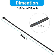 Lange Kabelbinder 1500mm, 20 Stück, Weiß – Robust & UV-Beständig