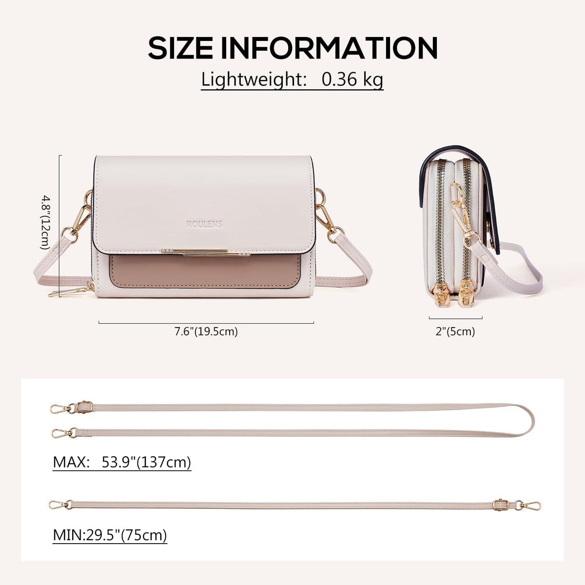 Umhängetasche Damen Klein PU Leder Crossbody Schultertasche