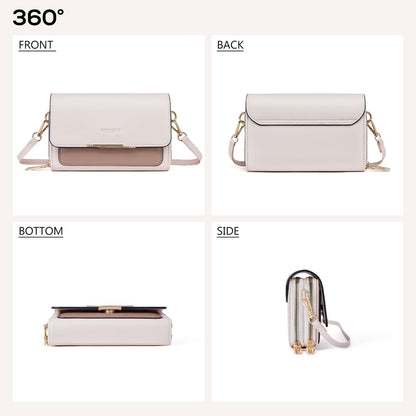 Kleine Damen Umhängetasche Handy Crossbody PU Leder Schultertasche