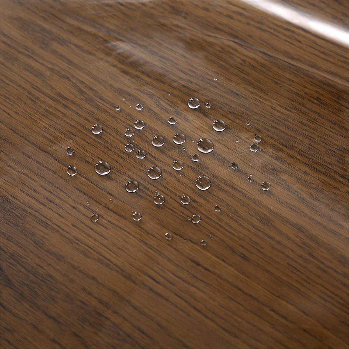 Wasserdichte Tischdecke PVC mit Spitze – Braun 150x300cm
