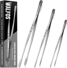 Kochpinzette Set Edelstahl Rostfrei 3 Größen 20+25+30CM