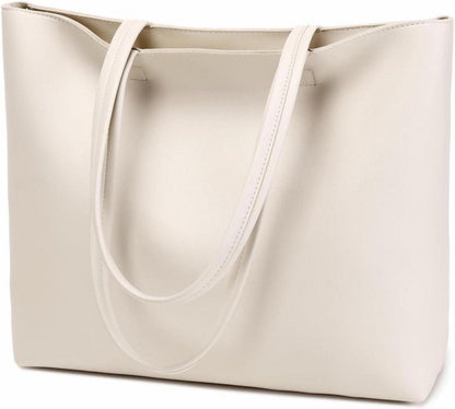 Meegirl Damen Henkeltasche PU Leder Tote Shopper mit Reißverschluss