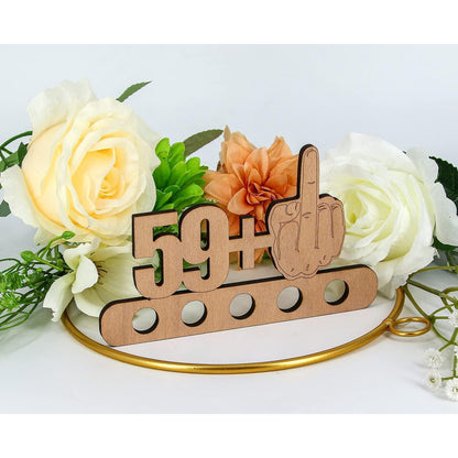 Geldgeschenk 60. Geburtstag Holz mit Gravur & Gästebuch Funktion