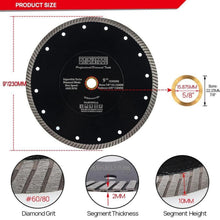 Diamant-Trennscheibe 230mm 10 Stück, superdünn, für Fliesen