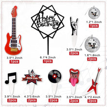 Musik Gitarre Kuchen Topper Set Rock Roll Disco Cupcake