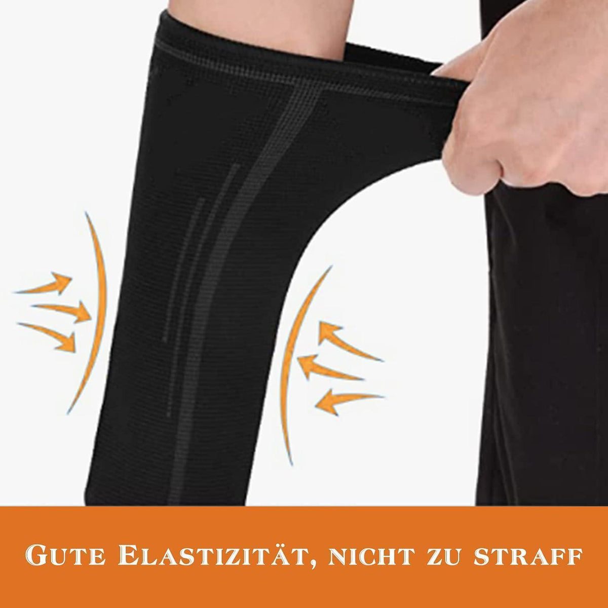 Volleyball Armschoner Damen Herren – Kompressions-Armstulpen Schwarz