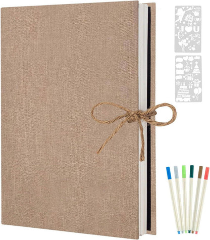 Fotoalbum Selbstklebend 60 Weiße Seiten DIY Scrapbook 26.5x21cm