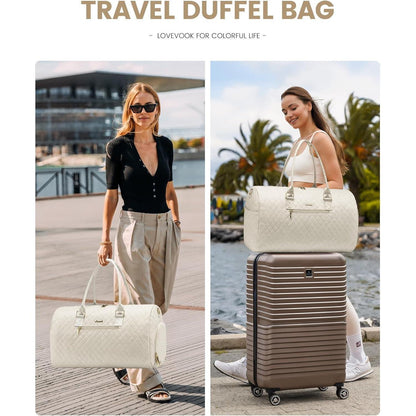 LOVEVOOK Damen Reisetasche Weekender Sporttasche mit