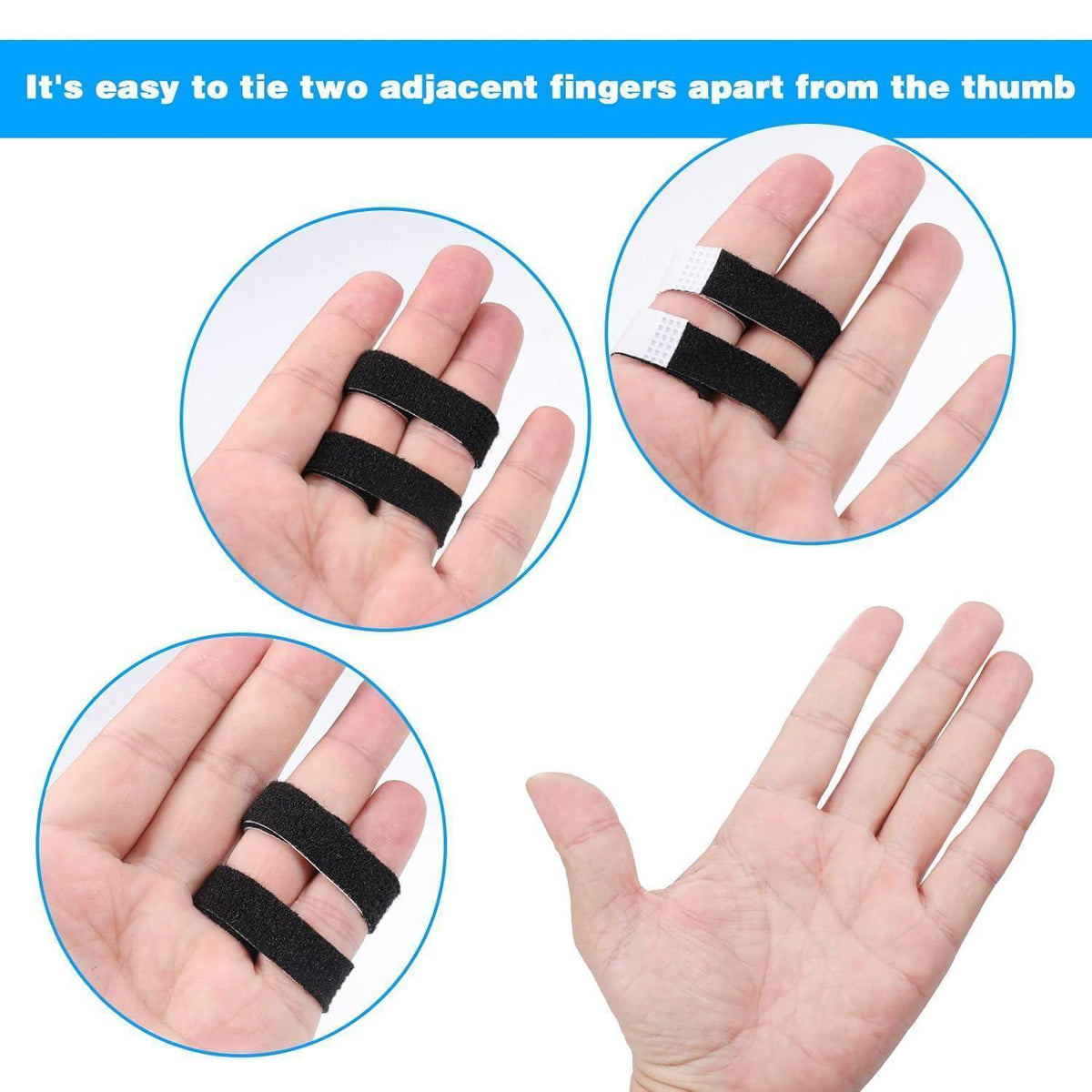 Finger-Schienen 10er Set atmungsaktiv verstellbar