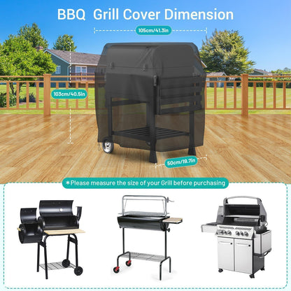 Grill Abdeckung 105x50x103cm Wasserdicht 600D Oxford Tuch