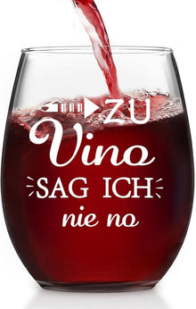 Personalisiertes Lustiges Weinglas mit Gravur Frauen Männer 15OZ