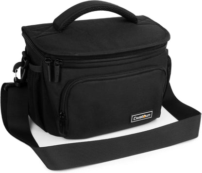 Cwatcun Kamera Umhängetasche wasserdicht für DSLR/SLR, schwarz