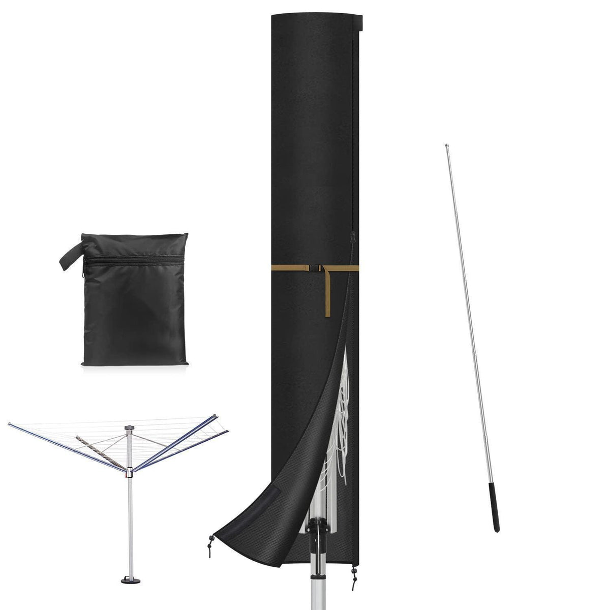 Wäschespinne Schutzhülle – Wetterfest & Winddicht 200x32cm