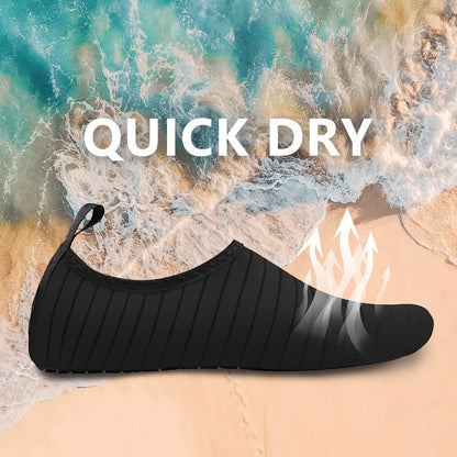 Wasserschuhe Damen Herren Schnelltrocknend Anti-Rutsch Schwarz Gr.36-46