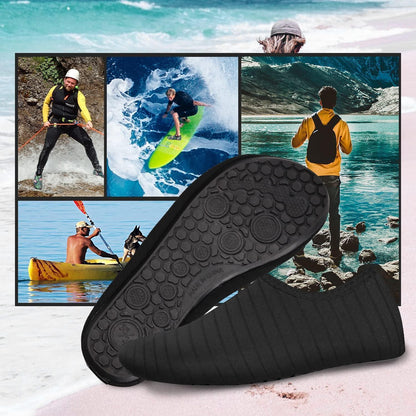 Wasserschuhe Damen Herren Schnelltrocknend Anti-Rutsch Schwarz Gr.36-46
