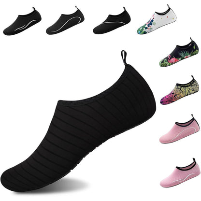 Wasserschuhe Damen Herren Schnelltrocknend Anti-Rutsch Schwarz Gr. 36-46
