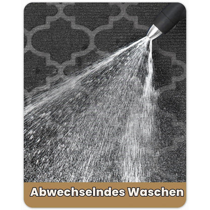 Fußmatte Grau 120x180 cm - Rutschfest & Schmutzfangend