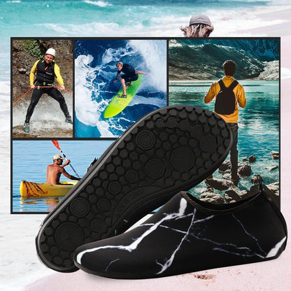Wasserschuhe Damen Herren Schnelltrocknend Anti-Rutsch Schwarz Gr.36-46