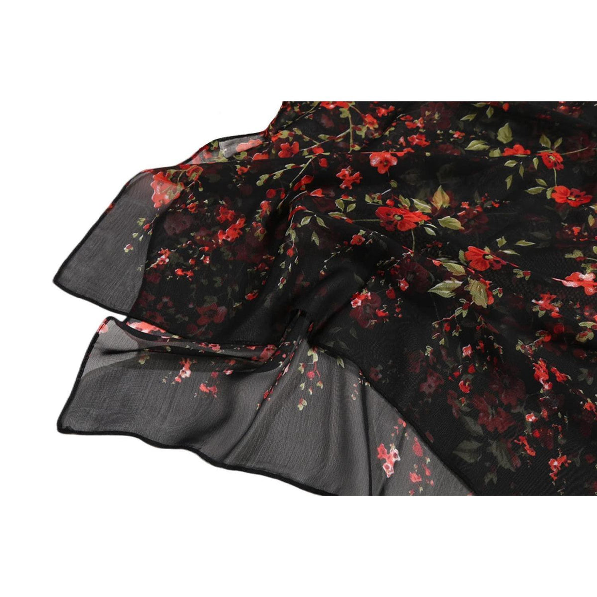 Leichtes Chiffon-Halstuch Damen elegant 160x50cm