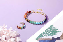 7 Chakra Armband mit Natürlichen Edelsteinen für Damen