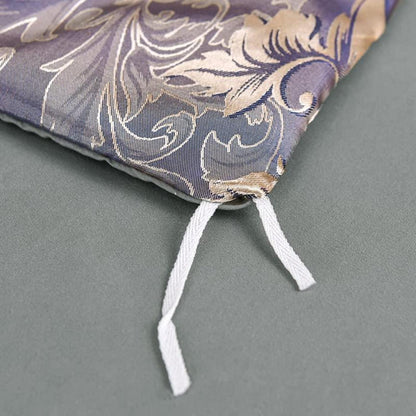 Satin Bettwäsche Set 220x240 Gold Blau Jacquard