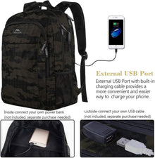 Laptop Rucksack 15,6 Zoll USB-Ladeanschluss Wasserdicht