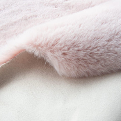 Runder Fellteppich Rosa 180 cm – Flauschiger Teppich für Schlafzimmer