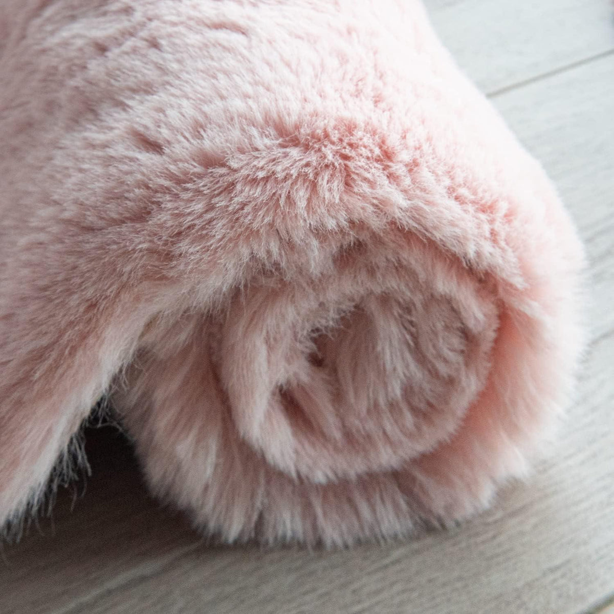 Runder Fellteppich Rosa 180 cm – Flauschiger Teppich für Schlafzimmer