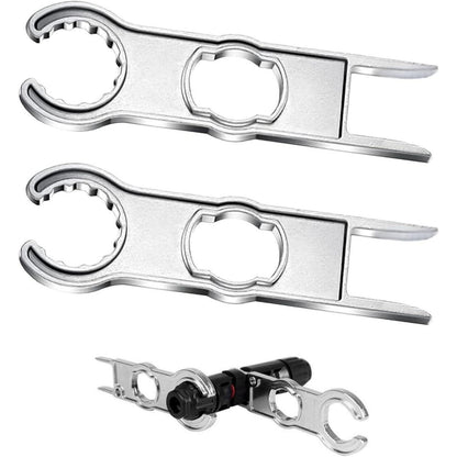 MC4 Steckschlüssel Set für Solarkabel, 2 Stück Aluminium