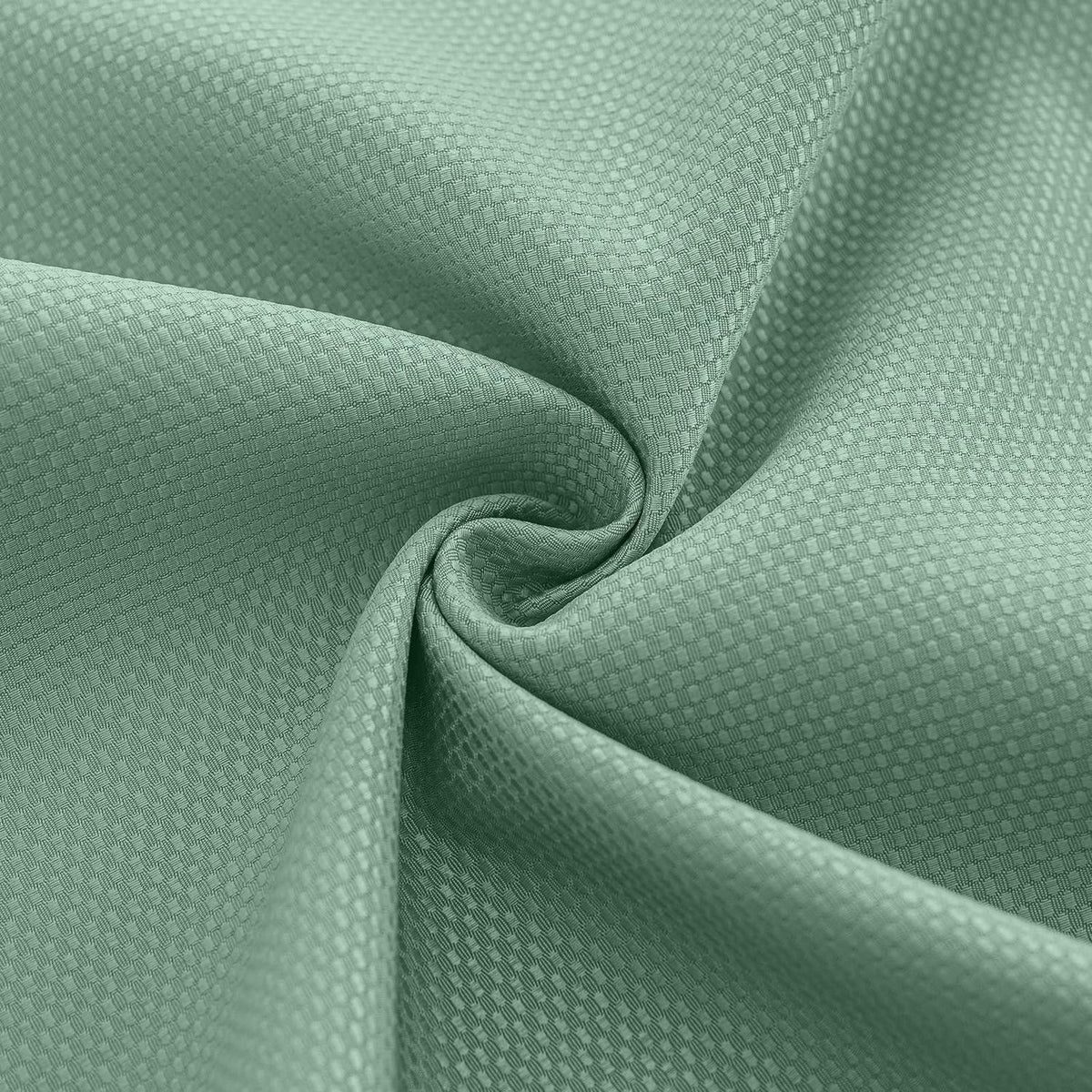 Rechteckige Tischdecke wasserdicht, Jacquard, Salbeigrün 152x213 cm