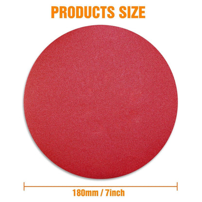 Schleifscheiben 180mm Klett 60 Stk. Körnung 40-320 für Trockenbauschleifer