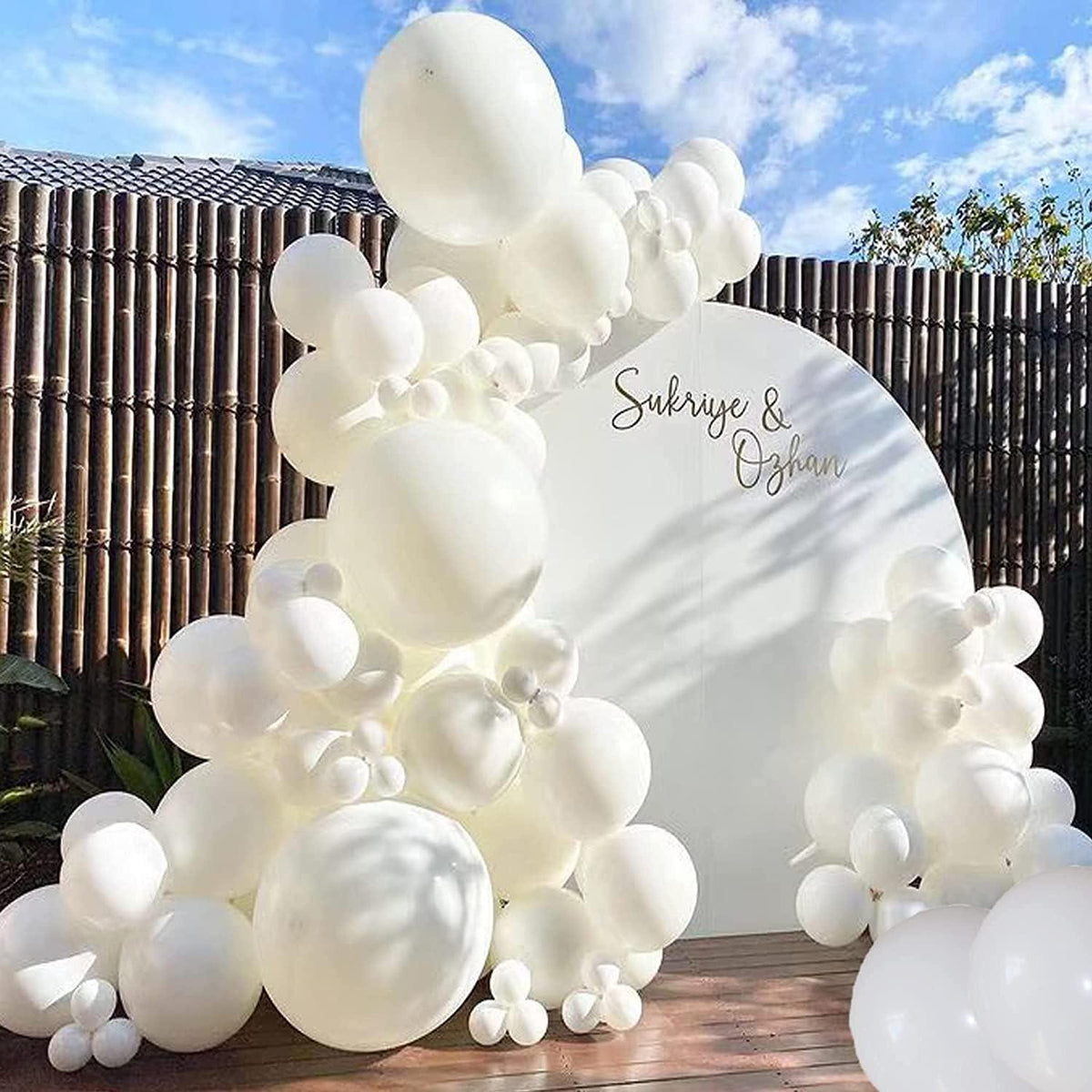 Luftballons Weiß 120 Stück Ballon Girlande Geburtstag Hochzeit Party